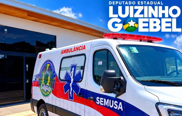 LUIZINHO GOEBEL: Ambulância viabilizada pelo deputado reforça Saúde de Chupinguaia
