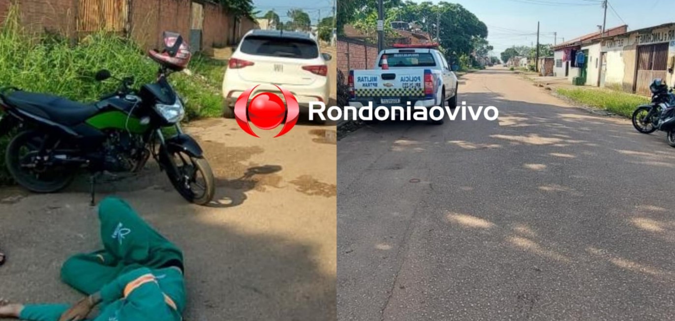 NO CRUZAMENTO: Motociclista sofre fratura após acidente envolvendo carro na zona Sul