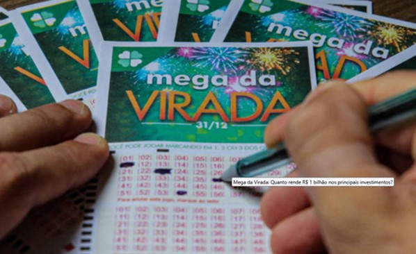 MEGA DA VIRADA: Quanto rende R$ 1 bilhão nos principais investimentos?