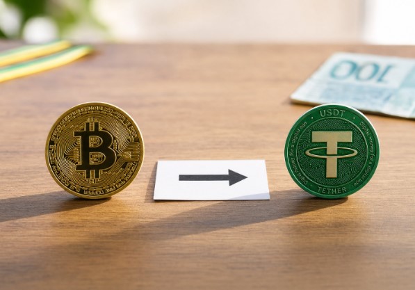 Como converter BTC para USDT no Brasil?