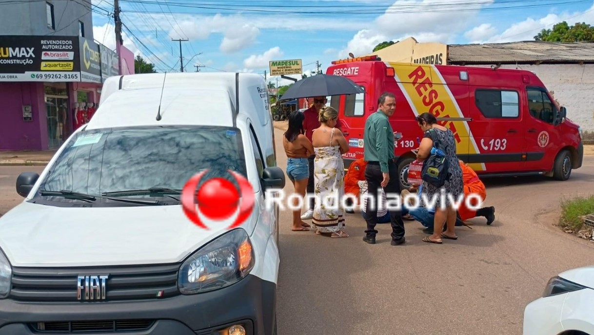 URGENTE: Mãe e criança a caminho da escola sofrem grave atropelamento 