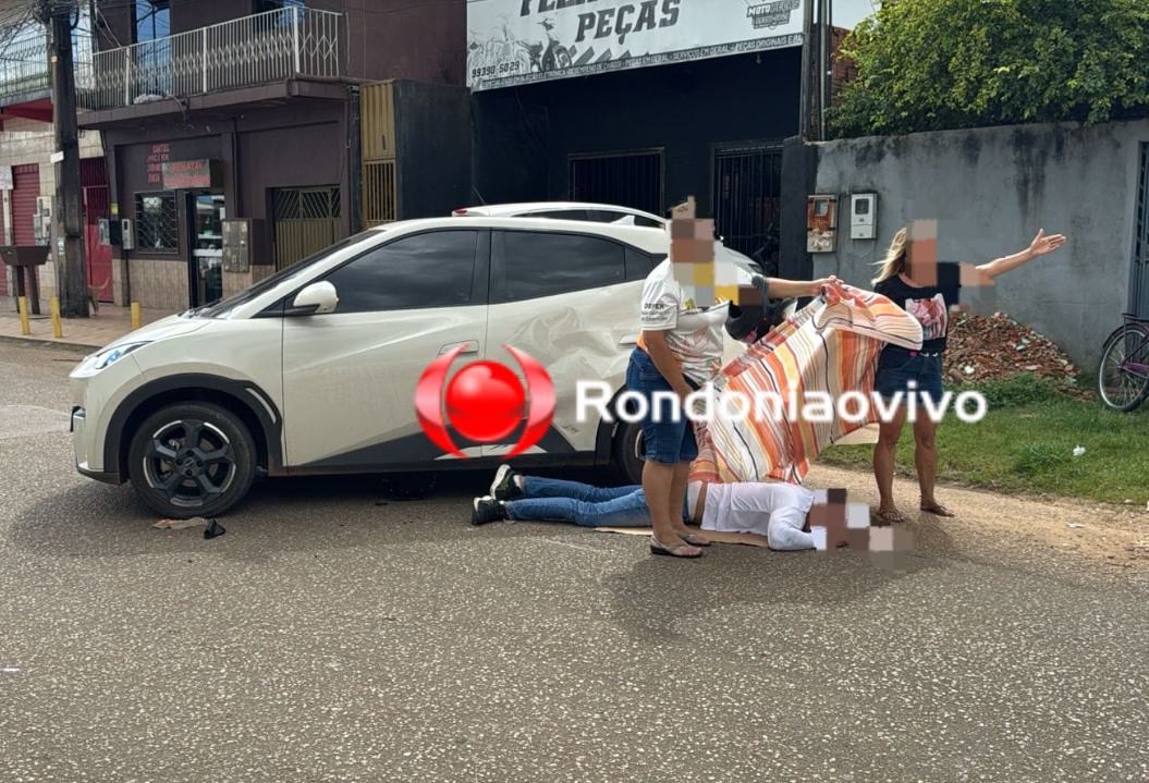 NA ALGODOEIRO: Motorista de app tenta fazer retorno e causa acidente com motociclista