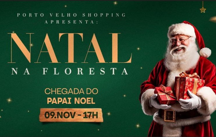 FESTEJO: Magia do Natal chega com grande festa no Porto Velho Shopping