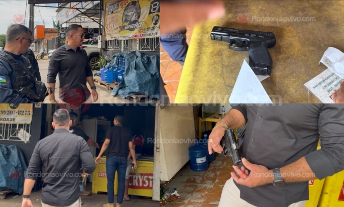 ATENTO: Secretário de Segurança flagra suspeito com pistola em distribuidora 