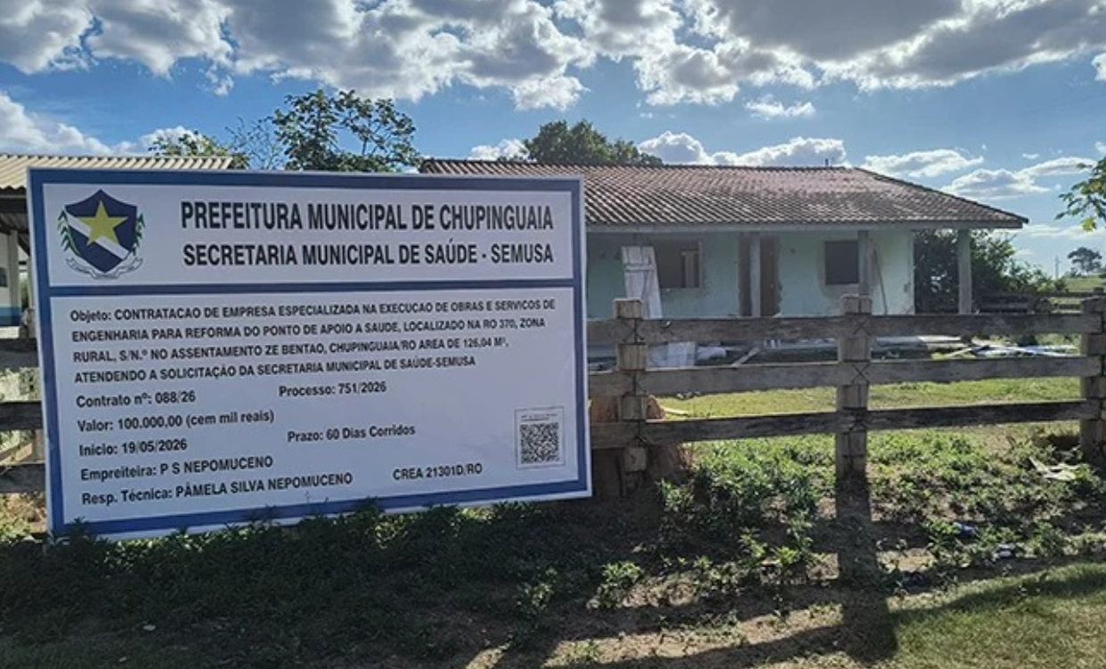 CHUPINGUAIA: SEMUSA reforma Casa de Apoio do Assentamento Zé Bentão