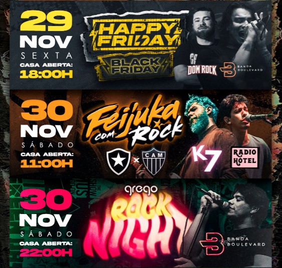 BLACK FRIDAY: Confira a agenda semanal do grego original