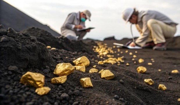 OURO-TRISSULFETO: Pesquisadores descobrem onde e como o ouro sobe à superfície da Terra