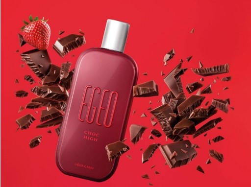 EGEO CHOC HIGH: Nova fragrância da linha Choc combina notas do chocolate com o azedo do morango