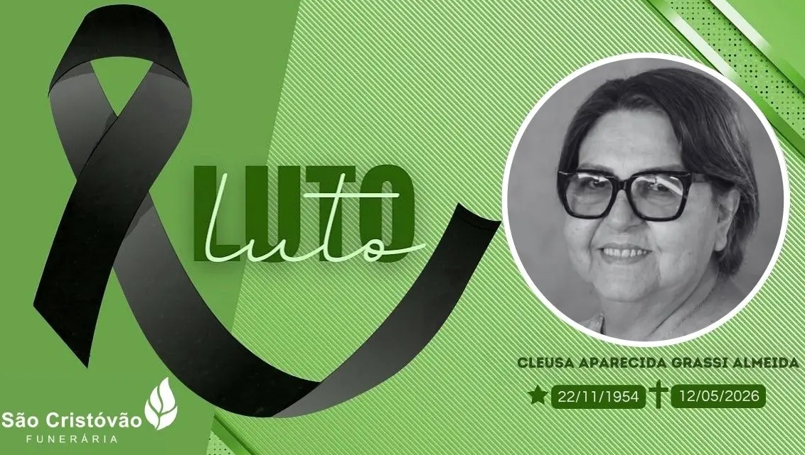 LUTO: Nota de pesar pelo falecimento de Cleusa Aparecida Grassi Almeida