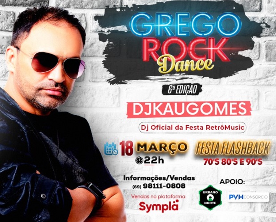 Confira os ganhadores de  ingressos para o Grego Rock Dance, a festa Flashback 