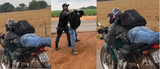 VÍDEO: PM flagra e prende motociclista fazendo “manobra superman”