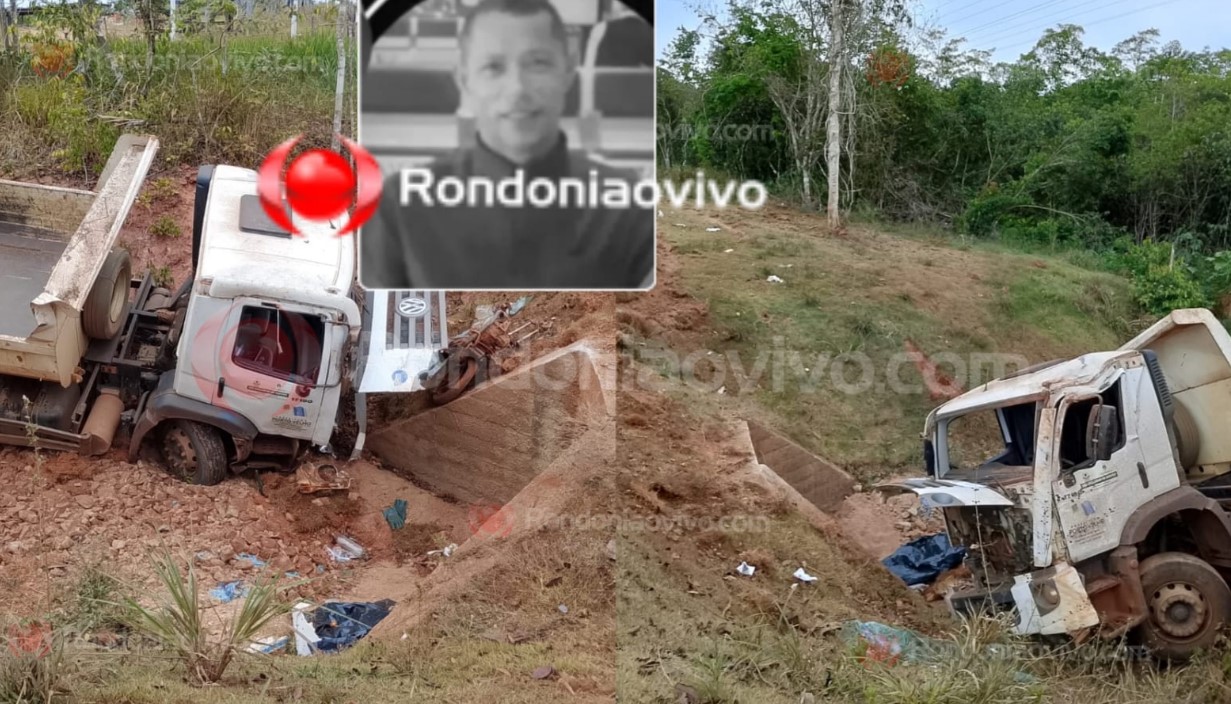 IDENTIFICADO: Motociclista que morreu em acidente com caçamba da prefeitura tinha 51 anos