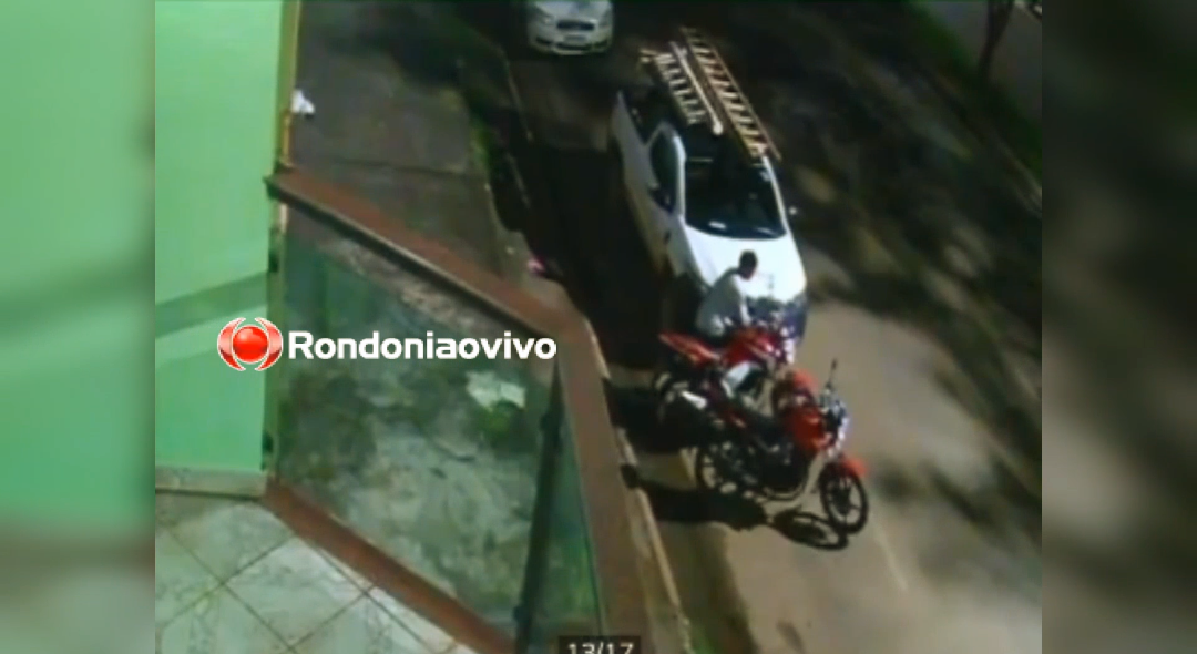 ASSISTA O VÍDEO: Ladrão é gravado furtando motocicleta de trabalhador na Rio Madeira 