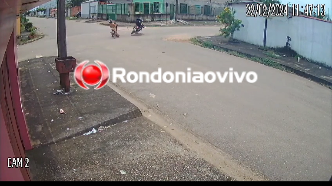 DUAS VÍTIMAS: Vídeo mostra grave acidente na Rua Juazeiro em Porto Velho 