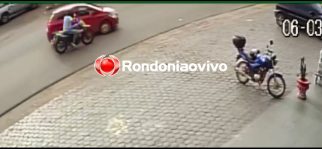 VÍDEO: Acidente com policial militar foi filmado por câmera de segurança 