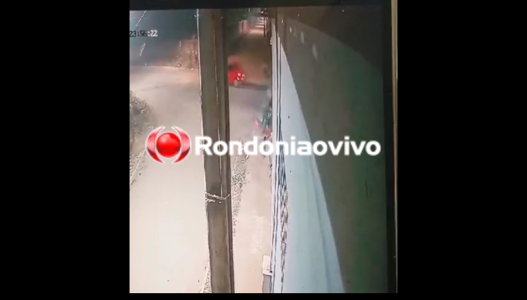 BATEU NA PAREDE: Vídeo mostra acidente que resultou na morte de passageira de moto 