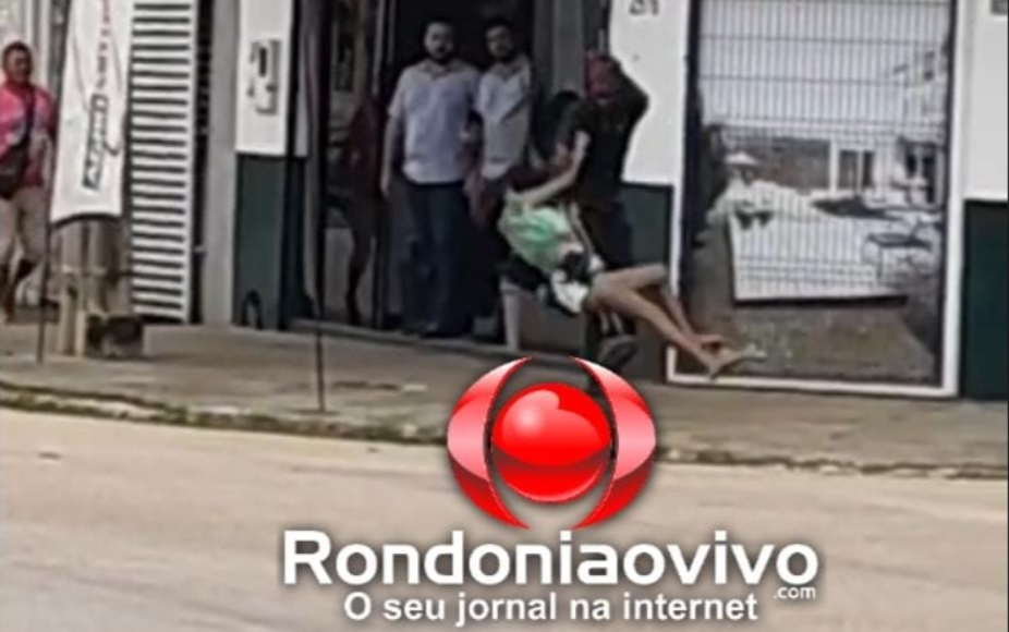 RASTEIRA: Vídeo mostra homem agredindo mulher em avenida movimentada