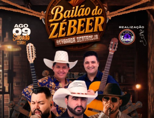 VEM AÍ: Bailão do Zé Beer acontece neste sábado (09)