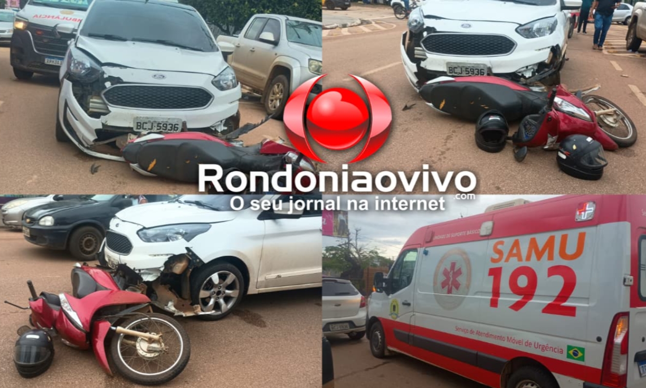 URGENTE: Mãe e criança são atropeladas por carro na Avenida Carlos Gomes