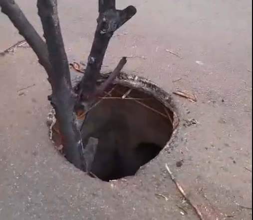 PEDIDO DE PROVIDÊNCIA: Buraco em rua preocupa moradores do Costa e Silva em Porto Velho