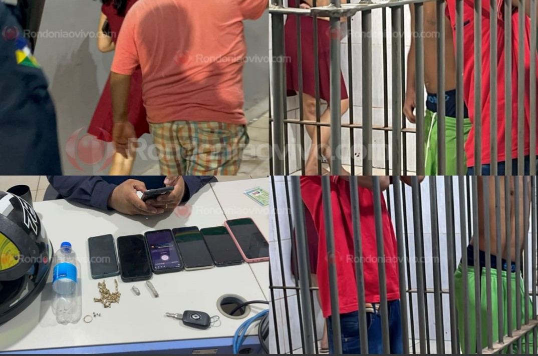 CERCO DA PM: Após roubo em praça, cinco são detidos; Donos de loja também foram presos