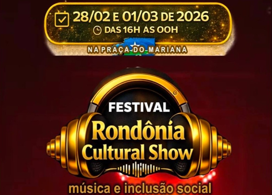 GRATUITO: ‘Festival Rondônia Cultural Show’ começa no fim de fevereiro 