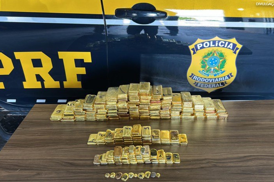 RORAIMA: PRF apreende 103 quilos em Roraima durante ação contra garimpo ilegal