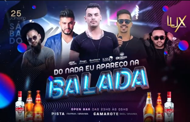 LUX NIGHT PUB: Reúna a galera e aproveite esse sabadão em grande estilo