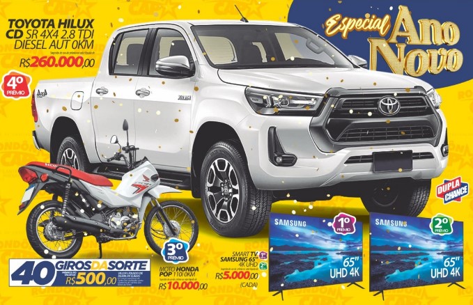 RONDONCAP: Especial com HILUX 4x4 a Diesel e muitos outros prêmios, confira!