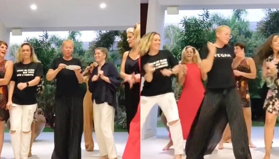 NOSTALGIA: Xuxa reúne paquitas e recria coreografia, 'quando se encontra é assim'