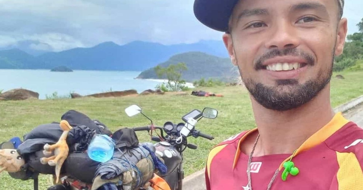 TRISTEZA: Mochileiro que percorreu todos os estados do país de moto morre em acidente