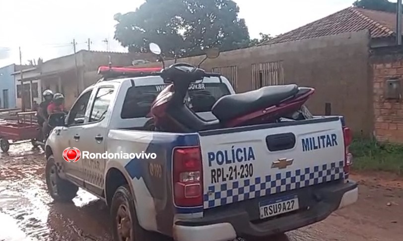 ASSISTA O VÍDEO: Polícia faz cerco e prende assaltante que tinha acabado de roubar moto