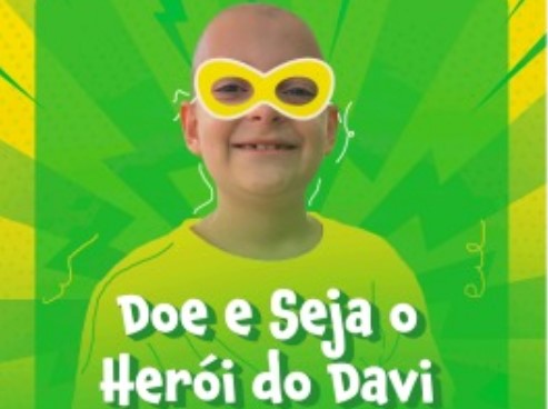 ATO SOLIDÁRIO: Ajude o pequeno Davi com doação de medula óssea