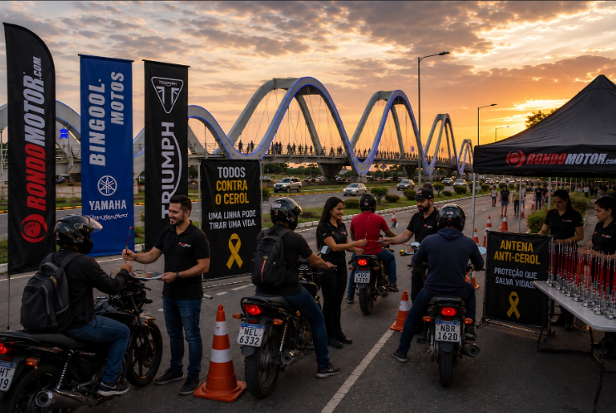 MAIO AMARELO: Campanha 'Todos contra o cerol' vai distribuir 500 antenas anti-cerol em PVH