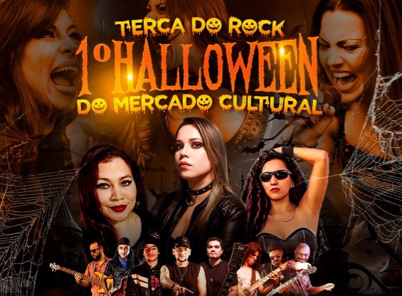 FESTEJO: Hoje tem show o 1º Halloween no Mercado Cultural