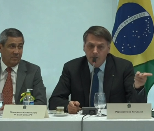 LIBERADO - AO VIVO: Assista ao vídeo da reunião entre Bolsonaro e ministros