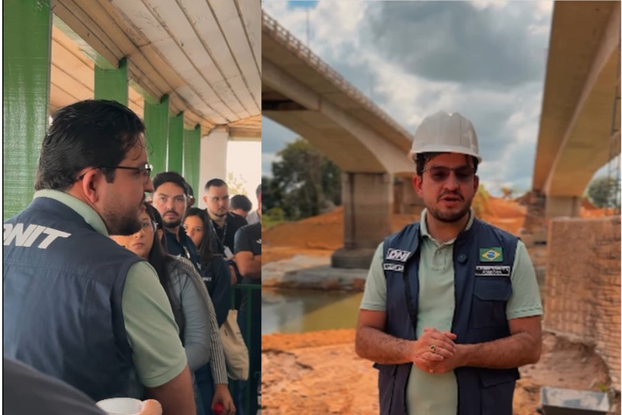 EM EQUIPE: DNIT realiza visita técnica à obra de reabilitação da ponte do Rio Candeias