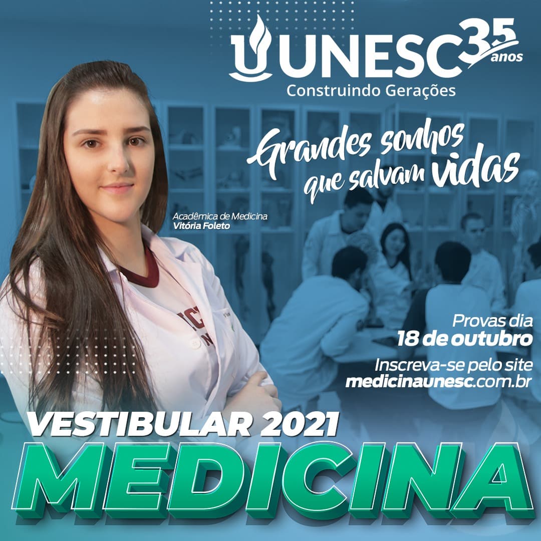 Unesc lança edital do seletivo de Medicina; provas dia 18 de outubro