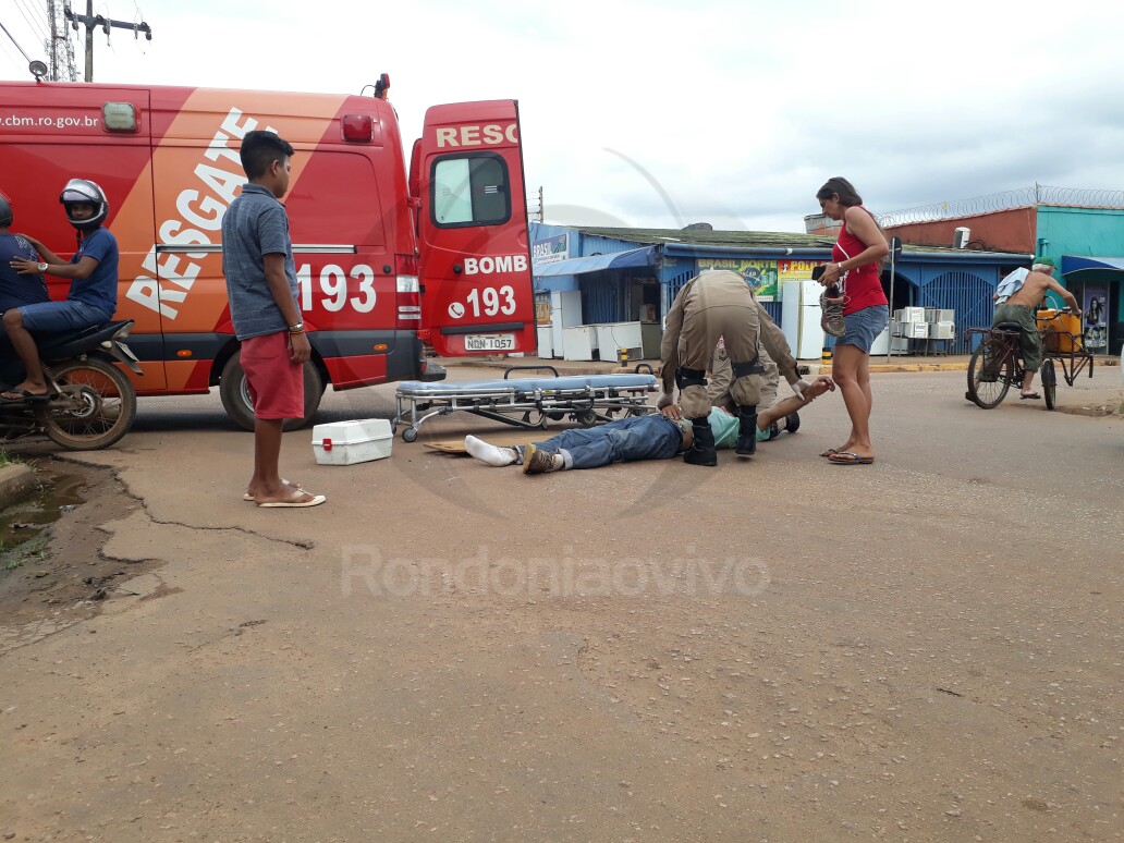 CAPITAL: PM fica ferido em acidente e motociclista foge sem prestar socorro