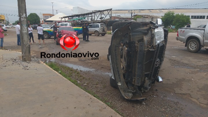 URGENTE: Grave acidente com capotamento de Hilux na capital