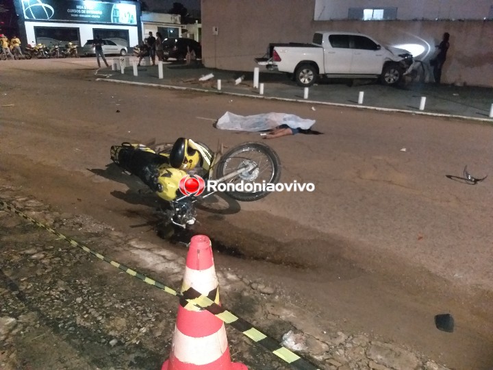 ASSISTA: Passageira de mototaxista morre em violento acidente na capital