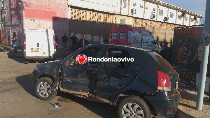 AO VIVO: Grave acidente na região Central de Porto Velho deixa dois feridos