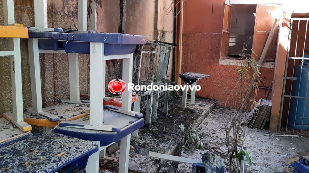 INCÊNDIO: Escola pública pega fogo na região Central de Porto Velho e causa pânico