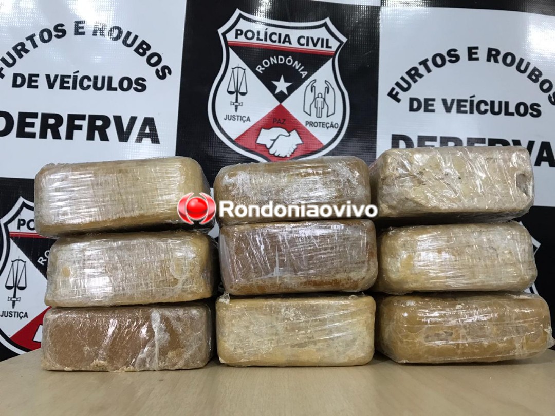 NA CAPITAL: Delegacia de Furtos e Roubos prende homem com quase 10 quilos de cocaína