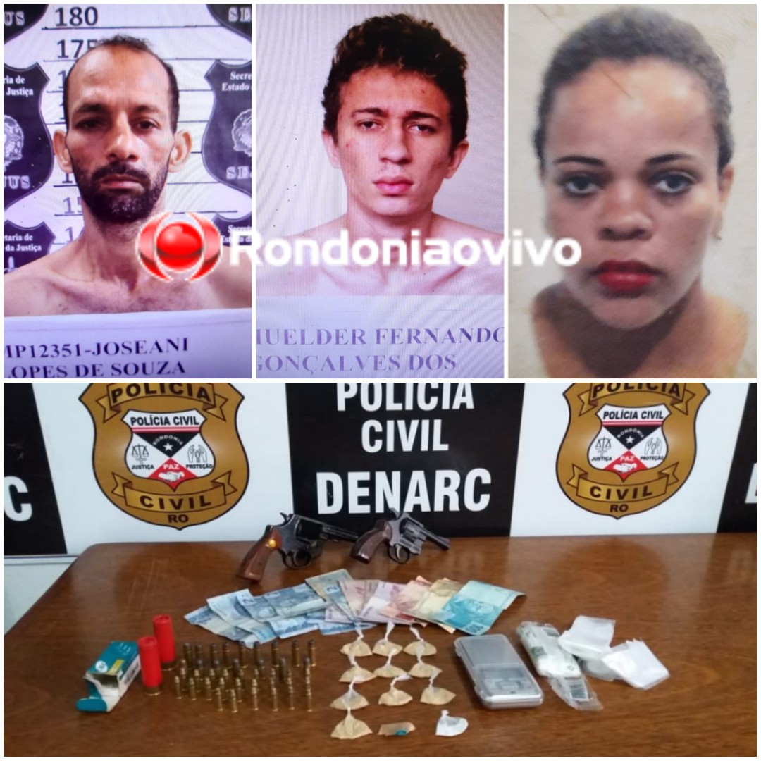 TRAFICANTES: Denarc prende trio que mantinha bares de fachada para a venda de drogas