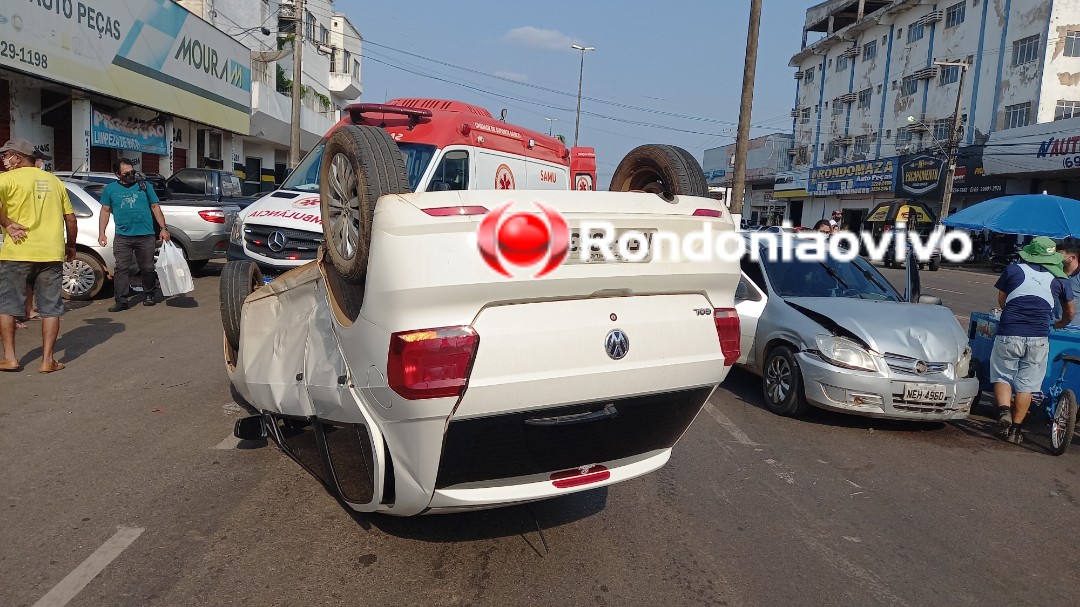 VÍDEO: Capotamento deixa motorista ferido na Avenida Nações Unidas