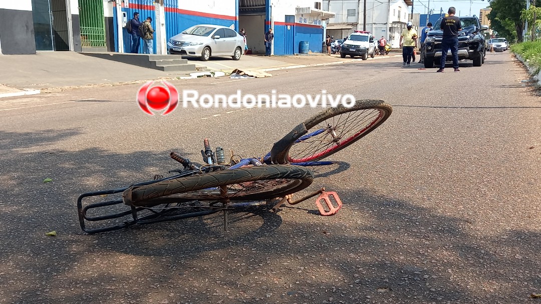 TRÁGICO: Idoso morre atropelado por caminhonete em Porto Velho; vídeo