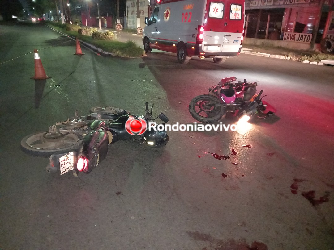 GRAVE: Colisão violenta entre duas motocicletas deixa mulheres feridas