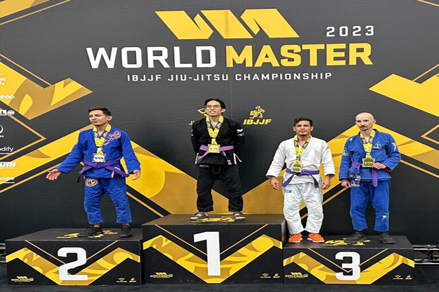 DE RONDÔNIA: Atleta do 'Pró-Atleta' conquista 3º lugar no Mundial Master de Jiu-Jitsu 2023