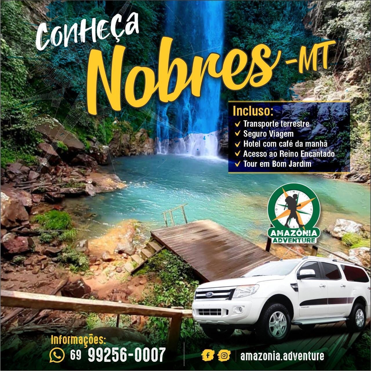 FERIADO DE CORPUS CHRIST: Conheça Nobres-MT com a Amazônia Adventure